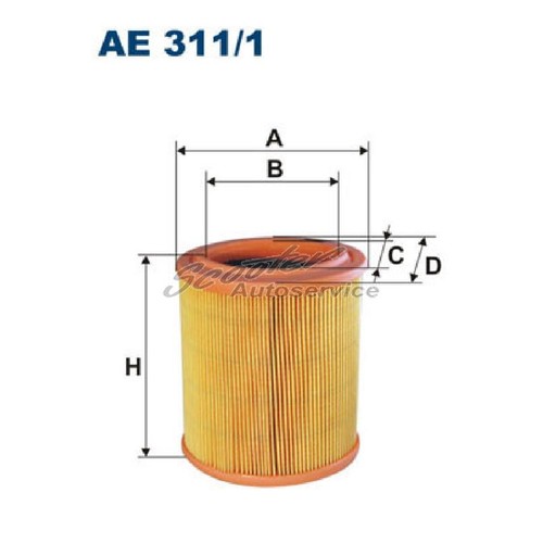 Luftfilter BOSCH 1 457 433 158 Für Citroen, Peugeot