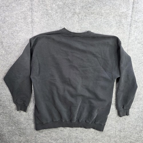 Felpa Nike vintage uomo grande nera blu swoosh girocollo invecchiata anni 90 - Foto 14 di 14