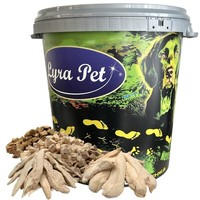1 Kg (5 X 200G) Hundesnack Mix Gefriergetrocknet 5 Sorten Lyra Pet® + 30 L Tonne