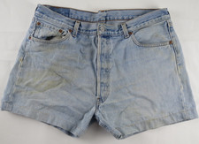Levi's 501 Red Tab 80s Cut-Off Jean Shorts Mens 36 Grunge Distressed Thrashed