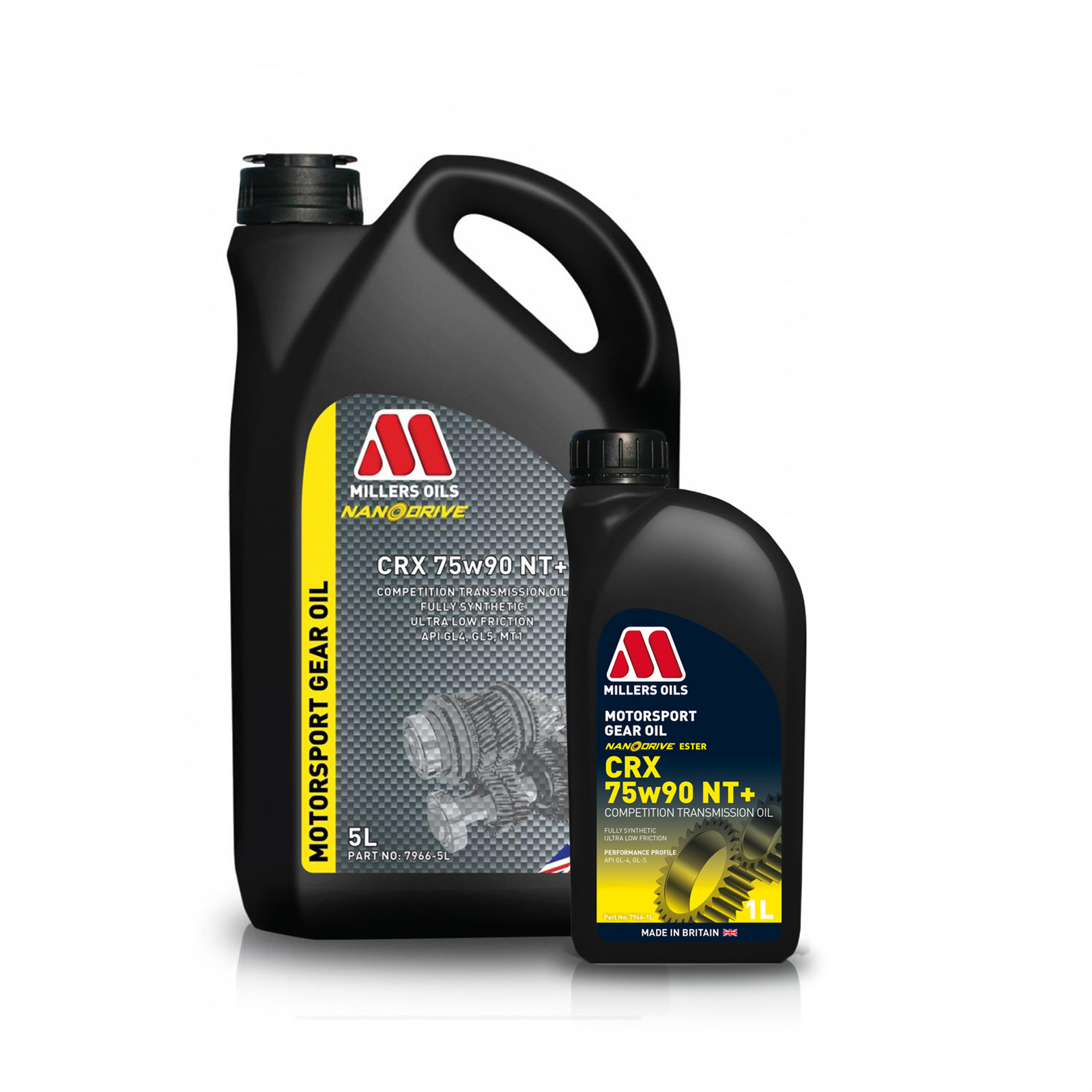 6L Millers Oils Motorsport CRX 75w-90 75w90 NT+ Fully Synth Gear Oil