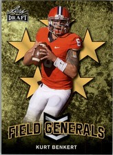 2018 Leaf Draft Field Generals Gold #FG05 Kurt Benkert - FB