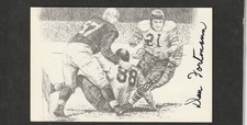 Pro Football Hall of Fame Black/White Postcards SIGNED You Choose COA 2/26