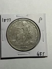 1877-P Trade Silver Dollar $1 VF Tough Type Coin