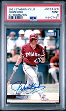 2021 TOPPS STADIUM CLUB AUTOS #SCBAJKR JOHN KRUK PSA 9 AUTO