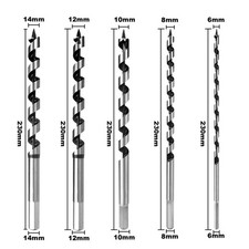 1pc Auger Drill Bits 9 Inch Long Wood Drill Bits Woodworking Bits 6/8/10/12/14mm