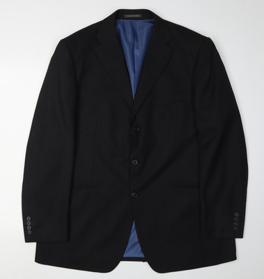 Greenwoods Herren Blazer schwarz 44 formell