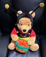 Disney Winnie the Pooh happy Halloween Bumble Bee Plush 11 inches sitting
