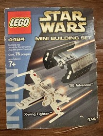 Lego 4484 | Star Wars: MIni X-Wing & Tie Advanced | 100% Complete w/ Instruction