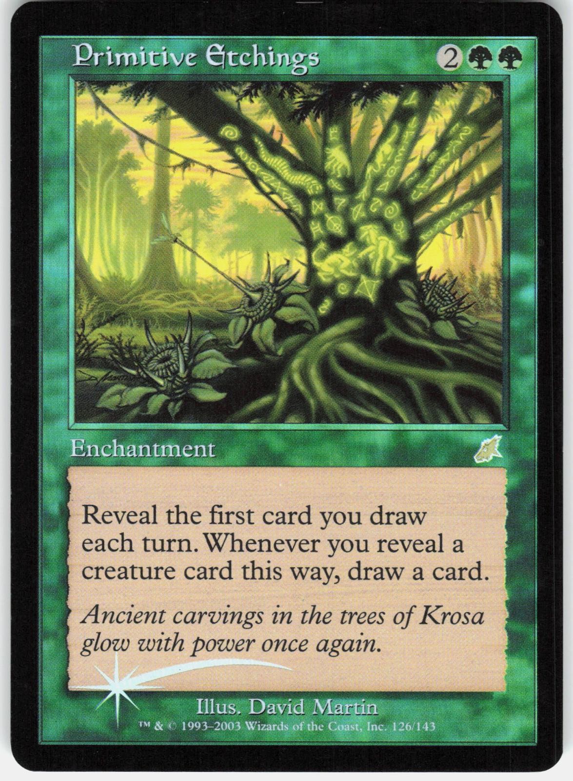 Primitive Etchings 126 Rare Scourge Magic: The Gathering Foil Lightly Played