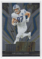 #TUR-SLA Sam LaPorta 2023 Panini Select Turbocharged RC Detroit Lions