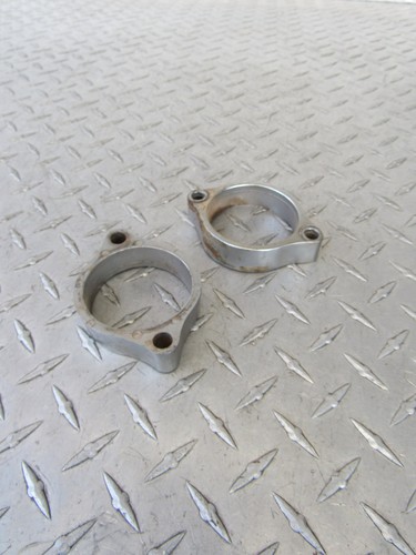 1998 98 SUZUKI VS800GL VS800 GL VS 800 INTRUDER EXHAUST HEADER PIPE MOUNT CLAMPS - Picture 4 of 16