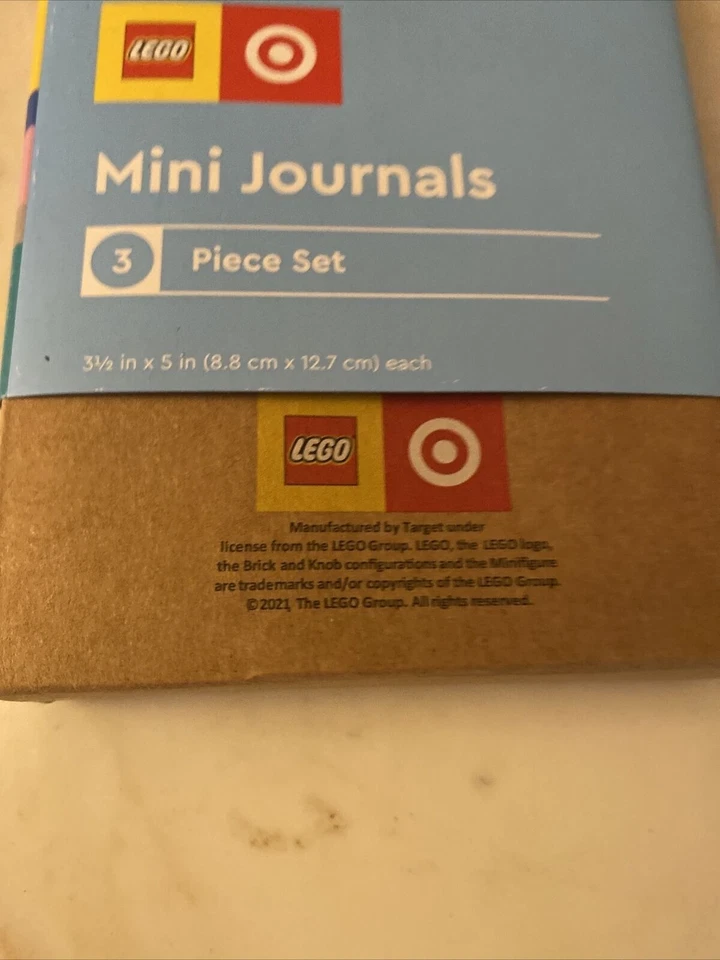 Lego & Target Mini Journals Juego de 3 Piezas 3.5"x5" Edición Limitada Regalo Foto 2 de 4