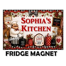 PERSONALIZED FAT CHEF KITCHEN DECOR MAGNET