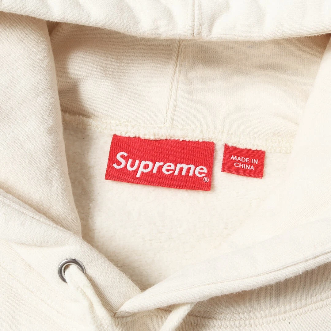 Felpa Supreme con cappuccio taglia: S 22SS felpa con logo e perline (con cappuccio e perline usata BEEG 0