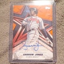 Topps 2025 Andruw Jones Baseball Stars Autograph Orange /25 Braves BSA-AJ