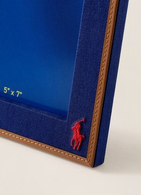 NIB POLO Ralph Lauren 5” x 7” ICON FRAME Herringbone Cotton