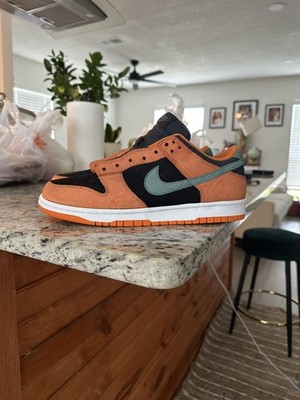 Nike Dunk Low SP Black Orange Green Ceramic Suede | 11.5 Mens (NEW)