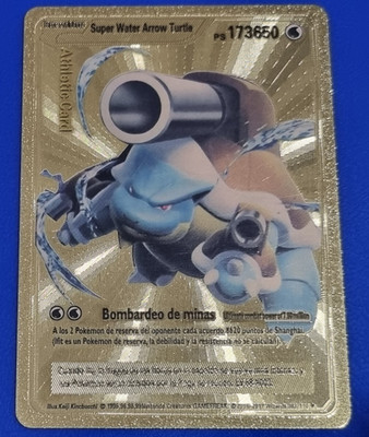 Athletic Card Pokemon Card Spanish Super Turtle LV.68 003 Gold