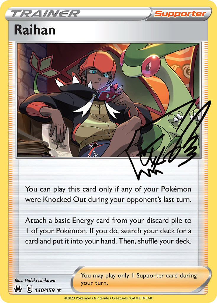 RAIHAN 140/159 CROWN ZENITH REVERSE HOLO R NM