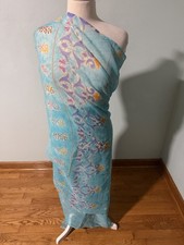 Sheer Paisley Chiffon Indian Dupatta Shawl Sari Wrap Scarf