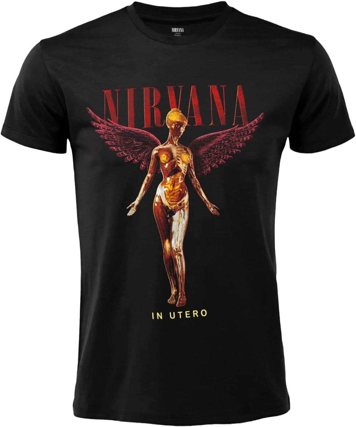 ALTRA NIRVANA In Utero T Shirt Maglietta Nera Adulto Ufficiale ORIGINALE