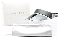 JIMMY CHOO CALIX BSC Sun Visor Black Silver Grey Gradient Lens