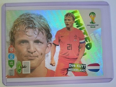 2014 World Cup Brazil Adrenalyn Limited Card Dirk Kuyt Netherlands Panini