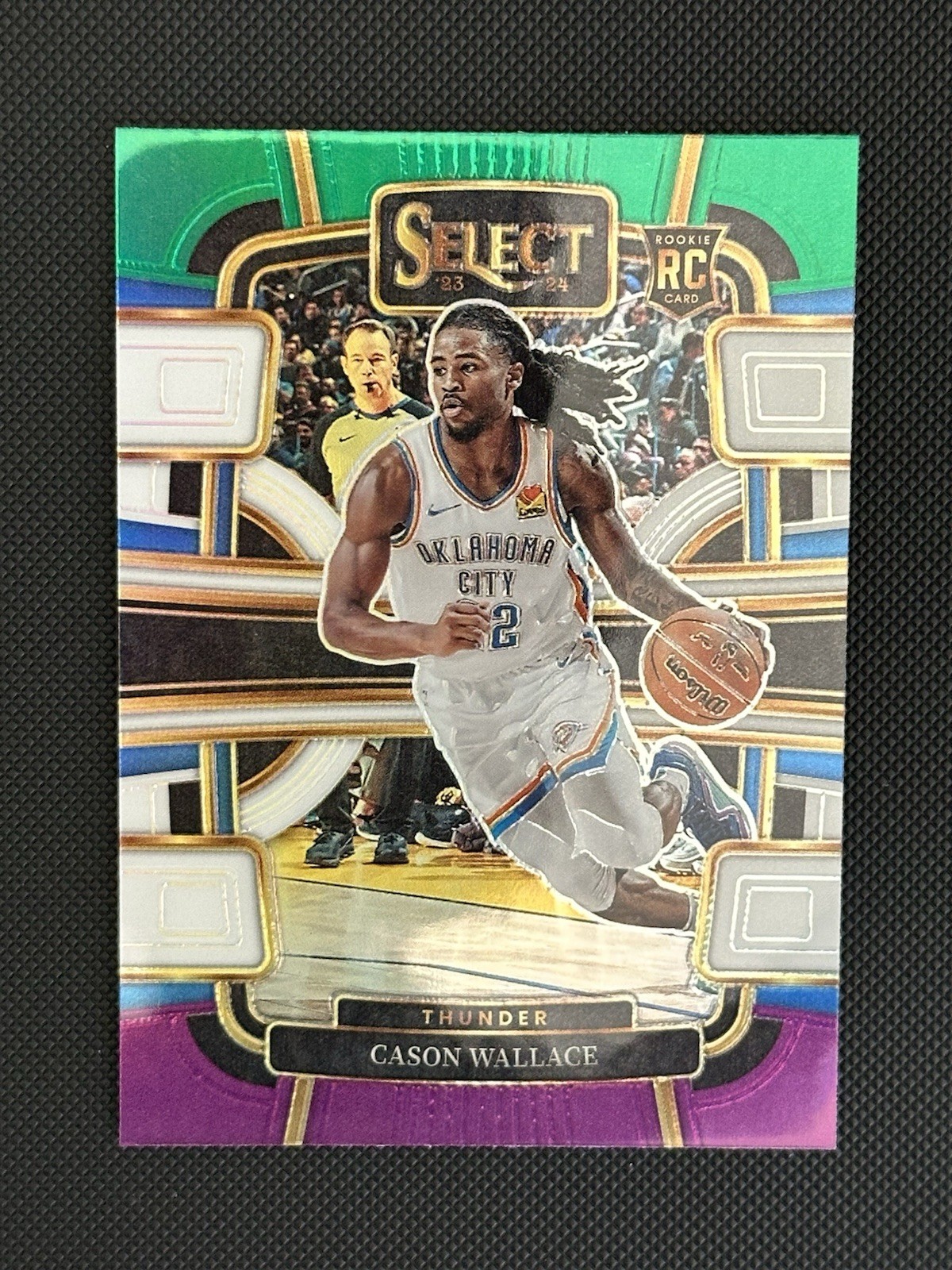 2023-24 Select Cason Wallace #88 Tri Color Prizm Concourse Thunder Rookie RC