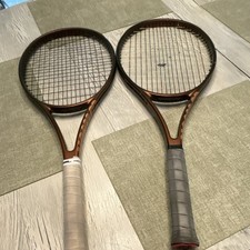 Wilson Pro Staff X Tennis Racquets Set of 2 100 in  Brown