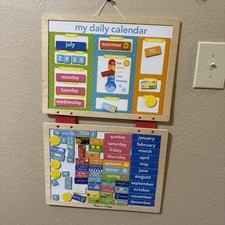 Melissa  Doug My First Daily Calendar Magnetic Dry Erase Weather Holidays