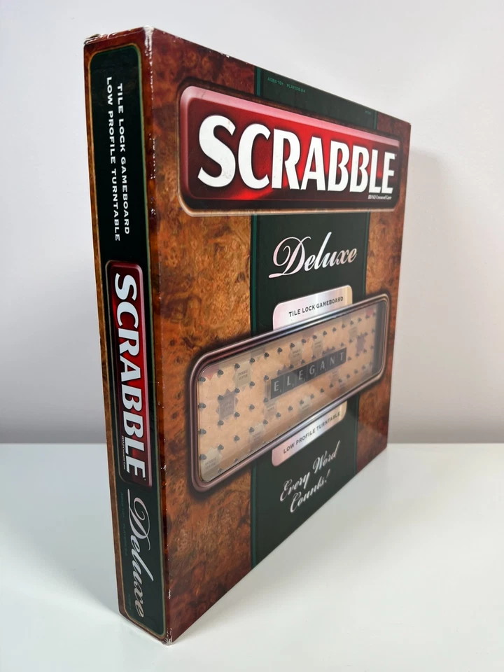 Scrabble Deluxe Tile Lock Game With Low Profile Turntable - Mattel 2009 - VGC - Image 4 of 4