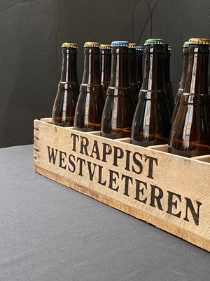 WESTVLETEREN BELGIEN FLASCHEN x 48, TRAPPISTENABTEI, alter Stil, Kappen 12, 8, blond