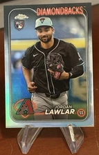 JORDAN LAWLAR 2024 TOPPS CHROME IMAGE VARIATION REFRACTOR RC #229 SP ROOKIE