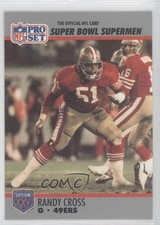 1990 Pro Set Super Bowl XXV Silver Anniversary Box Set Randy Cross #63 0h1