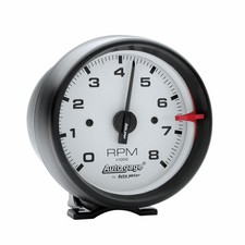 Autometer Pedestal Mount Tachometer 3-34in 8000 Rpm Black With White Face Autometer Pedestal Mount Tachometer 3-34in 8000 Rpm Black With White Face