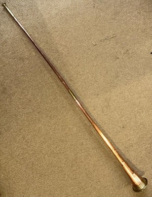 Antike Kupfer & Messing fahrende Pferdekutsche Kutsche Horn von Hawkes & Son