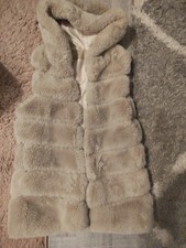 Super weiche lange Fellweste Gr. 40 / M Pelzoptik