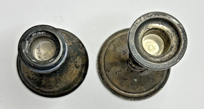 Gorham Towle Sterling Silver candlesticks Set 2 Weighted  display picture 1