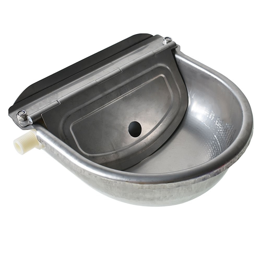 New Auto Stainless Steel Water Trough Bowl Automatic Drinking Drinker Cow Pig