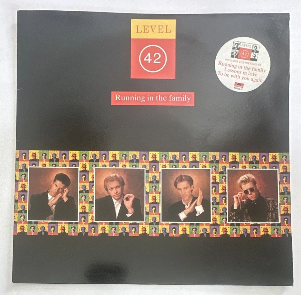 Level 42 ~ Running In The Family ~ Vinyl LP Record 80s VG+ / EX Condition Foto 2 de 4