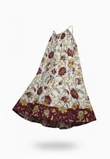 Floral Midi Dress Womens Plus Size Flowy A-Line Lightweight Summer Size 28