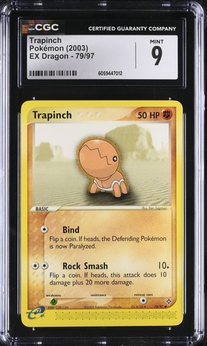 Trapinch graded CGC 9 for sale on eBay
