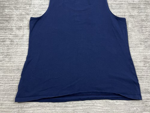 Kim Rogers Top Womens Large Blue Sleeveless Cotton Blend - Picture 8 of 10