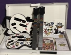 Nintendo Wii Guitar Hero Bundle 2 Aerosmith Guitars Game Stickers Near Complete