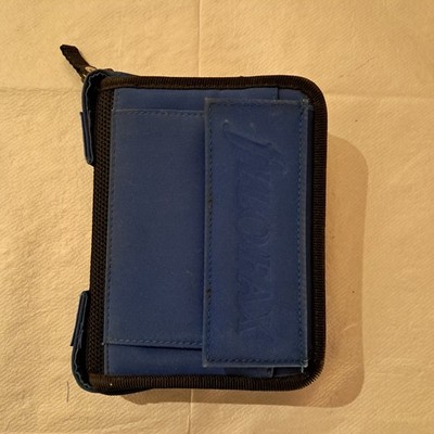 VINTAGE Filofax Tasche PAK blau Reißverschluss Organizer.