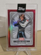 2025 Topps Chrome Marvel Mint Winter Soldier Red Refractor /5 SSP
