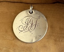 1800’s Love Token Fancy Engraved JJF Silver Coin US