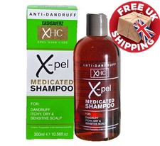 300ml  X-pel XHC Medicated Shampoo Treats Dandruff Psoriasis Dry Itchy Scalp