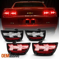 Fits Black 10-13 Chevy Camaro Full Led 4pcs Tail Lights Lamp Pair Leftright Fits Black 10-13 Chevy Camaro Full Led 4pcs Tail Lights Lamp Pair Leftright